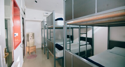 Zostel Mysore Room Type - Female Only Dorm | 1 Bed in a 6-Bunk Bed Deluxe AC Dorm | Shared Attached Bathroom