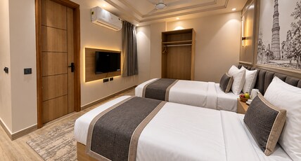 IP Pavilion By Qotel with Luxury Restaurant Near Mansarovar Metro Room Type - Premium Twin Room With Smart TV IP Pavilion By Qotel with Luxury Restaurant Near Mansarovar Metro Room Type - Premium Twin Room With Smart TV