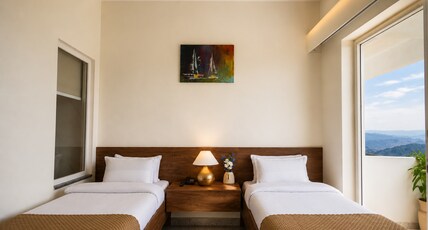 Anuttara Retreat By YSI Room Type - Deluxe twin room with ganga view balcony Anuttara Retreat By YSI Room Type - Deluxe twin room with ganga view balcony