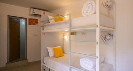 Zostel Rishikesh (Laxman Jhula) Room Type - 1 bunk bed in 6 Bed Mixed dorm (without balcony)