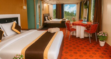 VAP Hotels, Patnitop Room Type - Attic Family Suite with Valley View & Balcony VAP Hotels, Patnitop Room Type - Attic Family Suite with Valley View & Balcony