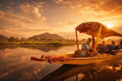 Floating shanghai group of houseboat