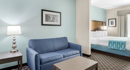 Best Western Plus Waller Hotel Room Type - Suite-1 King Bed, Non-Smoking, Pillow Top Mattress, High Speed Internet Access, Microwave, Refrigera