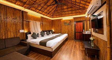Hotel Happy Forest Inn Room Type - Wooden ac cottage four bed
