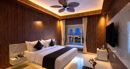 Shakuntalam Sagar - Luxury Boutique Lake View Hotel, Udaipur Room Type - Premium Lake View Room | No Bathtub