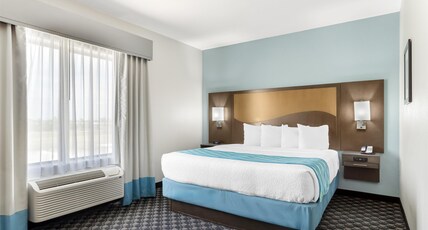 Best Western Plus Waller Hotel Room Type - Suite-1 King Bed, Non-Smoking, Larger Room, Kitchenette, Pillowtop Bed, Sofabed, Full Breakfast Best Western Plus Waller Hotel Room Type - Suite-1 King Bed, Non-Smoking, Larger Room, Kitchenette, Pillowtop Bed, Sofabed, Full Breakfast