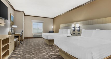Best Western Red River Inn & Suites Room Type - 2 Queen Beds, Mobility Accessible, Communication Assistance, Walk In Shower, Non-Smoking, Full Break Best Western Red River Inn & Suites Room Type - 2 Queen Beds, Mobility Accessible, Communication Assistance, Walk In Shower, Non-Smoking, Full Break