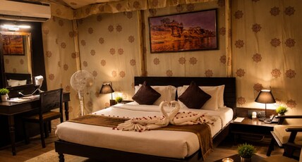 Praveg Tent City Brahma Kund Ayodhya Room Type - Premium AC Tent With Private Veranda Seating