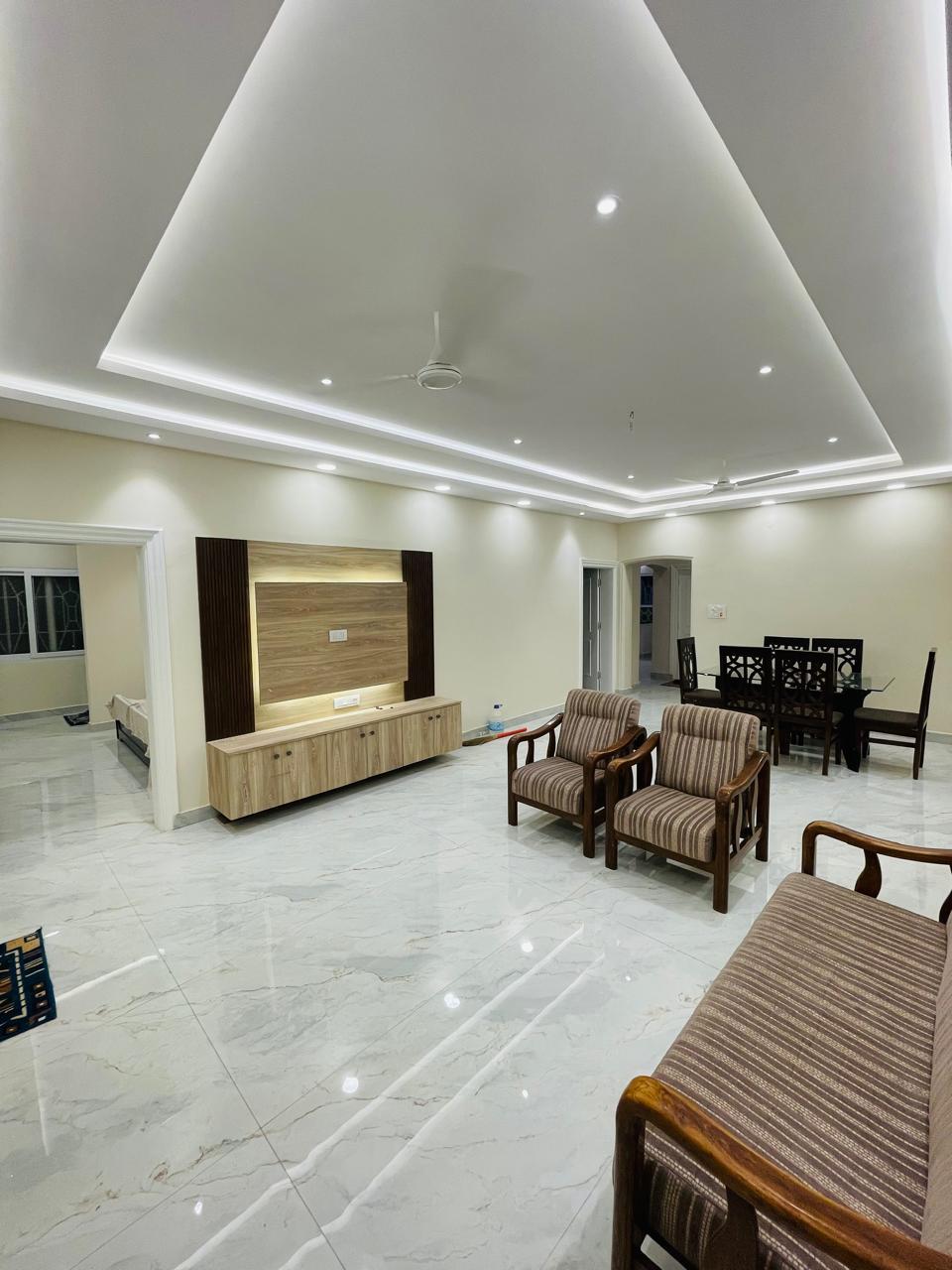 Visitors Lounge by MMG 3BHK Apartment First Floor - Tap to explore photos