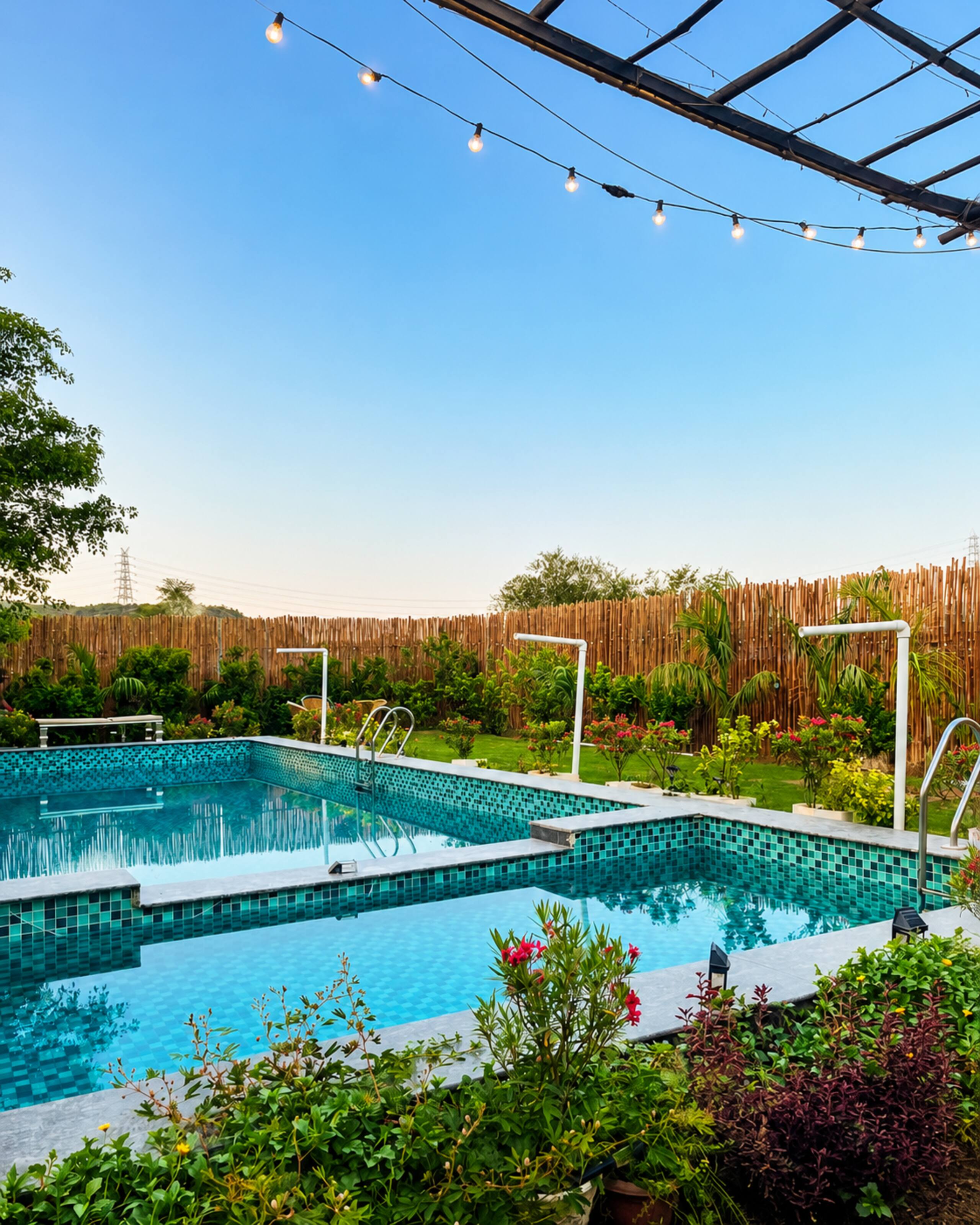 Aurelia 2BHK Pool Stay in Faridabad by Homeyhuts - Tap to explore photos