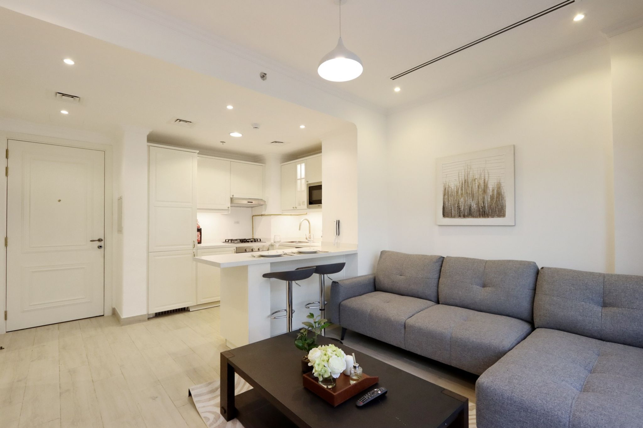 ELIVAAS Curated Modern 1BR Oasis with Stunning Terrace, JVC - Tap to explore photos