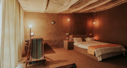 Ken River Lodge Room Type - Jhinna Night Safari Camp - Mudhouses (25 km Away from Lodge)