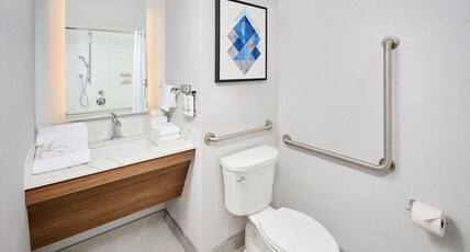 Candlewood Suites BURLINGTON CONFERENCE CENTRE Room Type - 1 King Studio Suite Accessible Roll In Shower