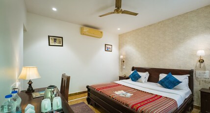 The Mama's Resort and Camp | A Poolside Paradise in the Thar Room Type - Cottage Room with AC and Heater