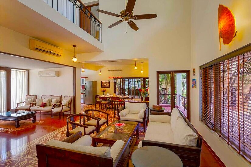 V are Family Three Solace | 3BHK serviced villa with Private pool in Candolim - Tap to explore photos