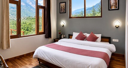 Hotel Snow Crest Residency  | A Pure Veg Hotel Room Type - Super deluxe Room With Balcony