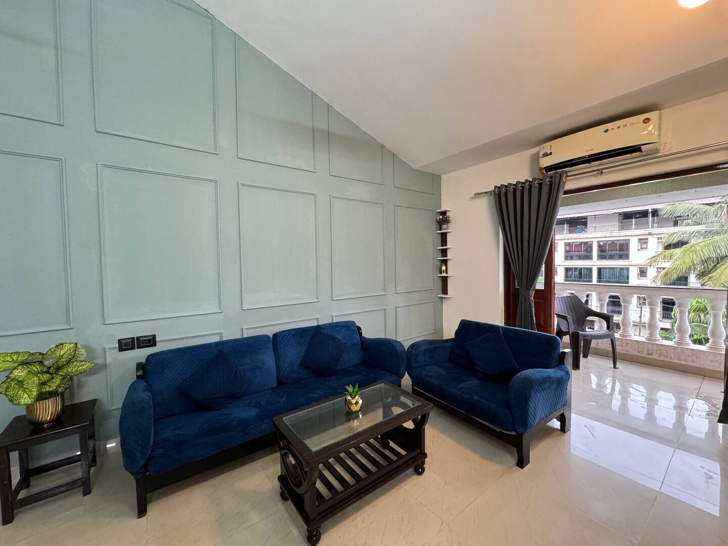 Mosaic Stays 2BHK Apartment with Pool & Garden @Arpora - Tap to explore photos