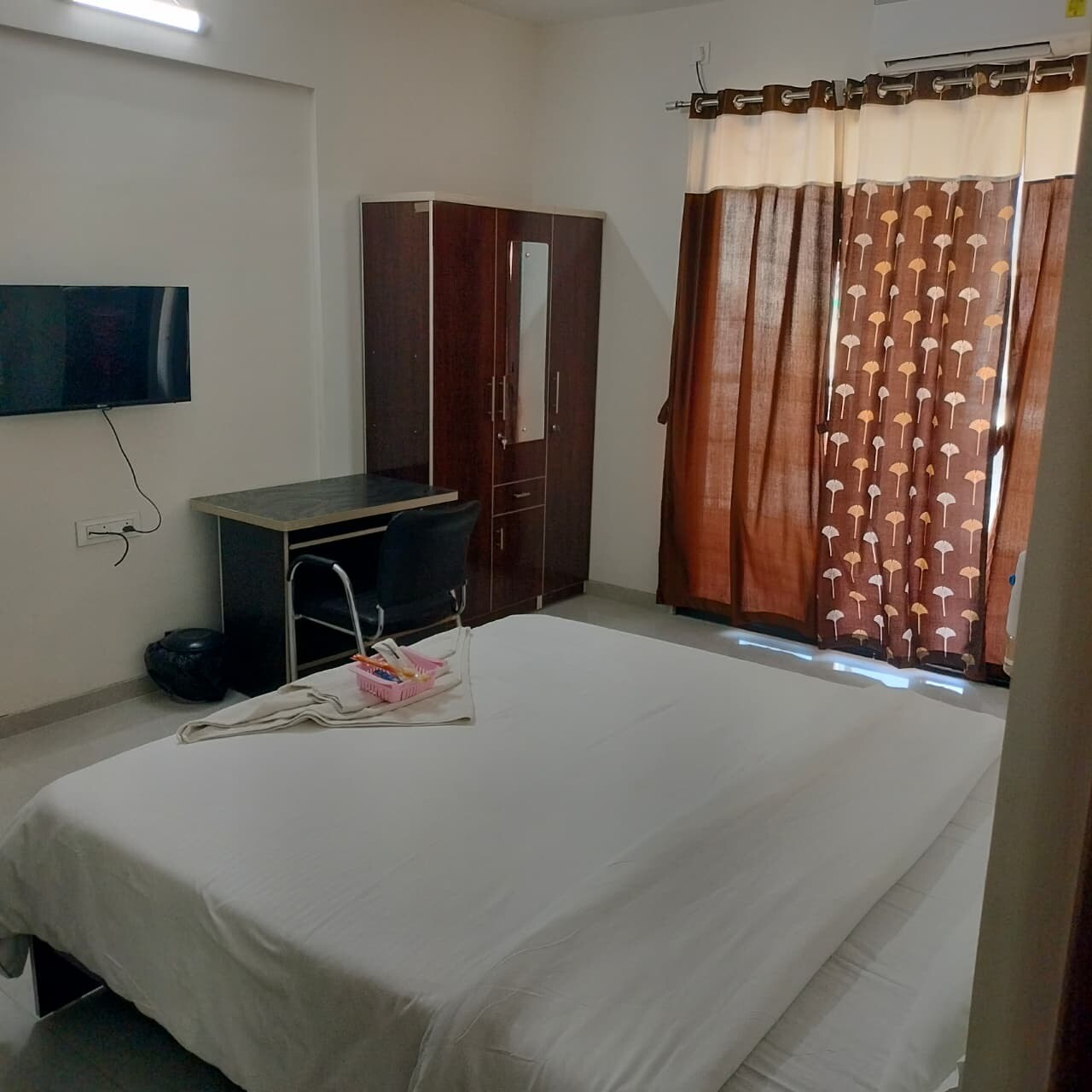 Sara City Chakan - Prem Villa service apartments - Tap to explore photos