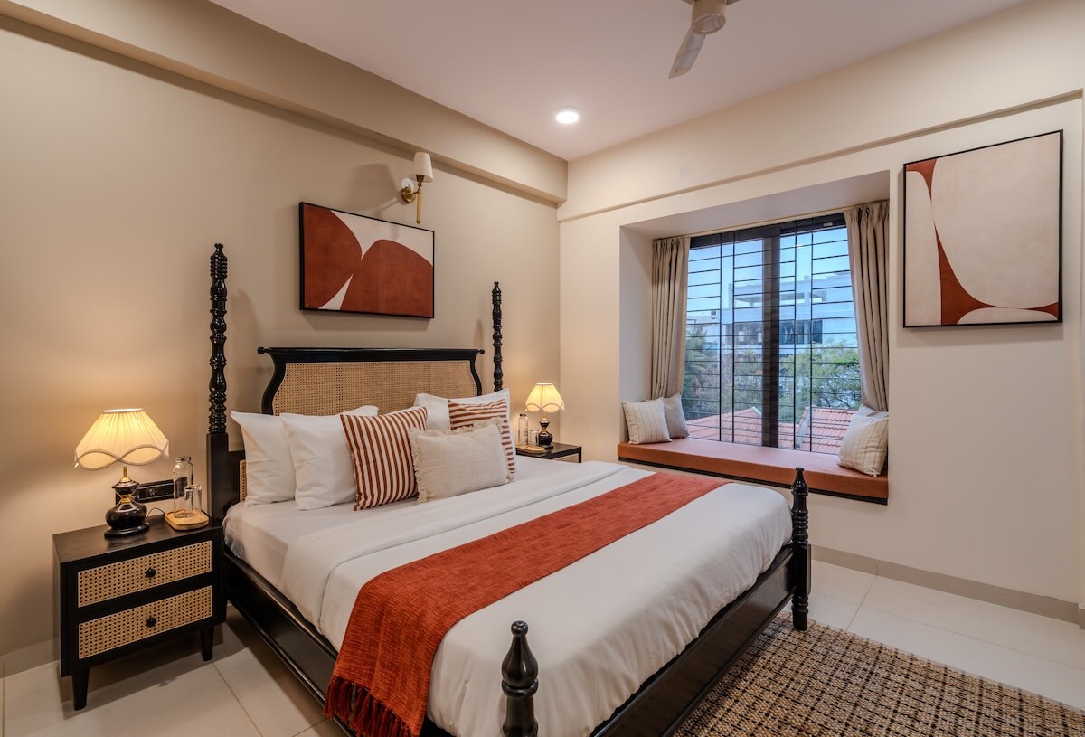 The Sienna HSR by The Blue Kite -3BHK Apartment with WiFi & Inverter close to Parks & Hubs (A) - Tap to explore photos