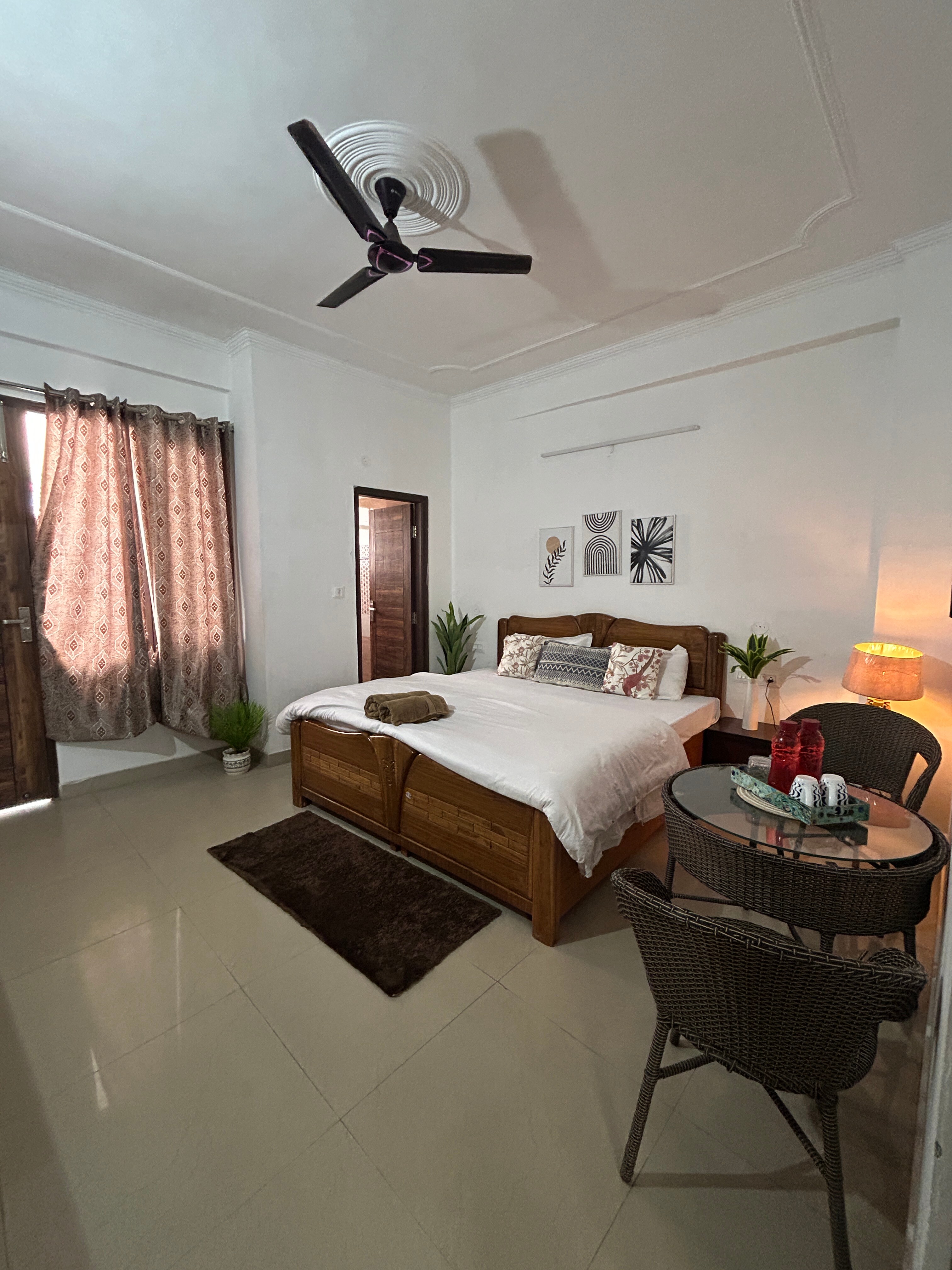 Mountain facing 3BHK with Swing - Tap to explore photos