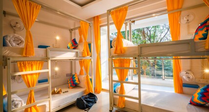 goSTOPS Goa Baga  Room Type - Bed in 10 Bed Mixed AC Dormitory Room with Ensuite Bathroom