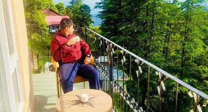The Kaisha Himalayan View Room Type - Super Deluxe room with Private balcony and forest view
