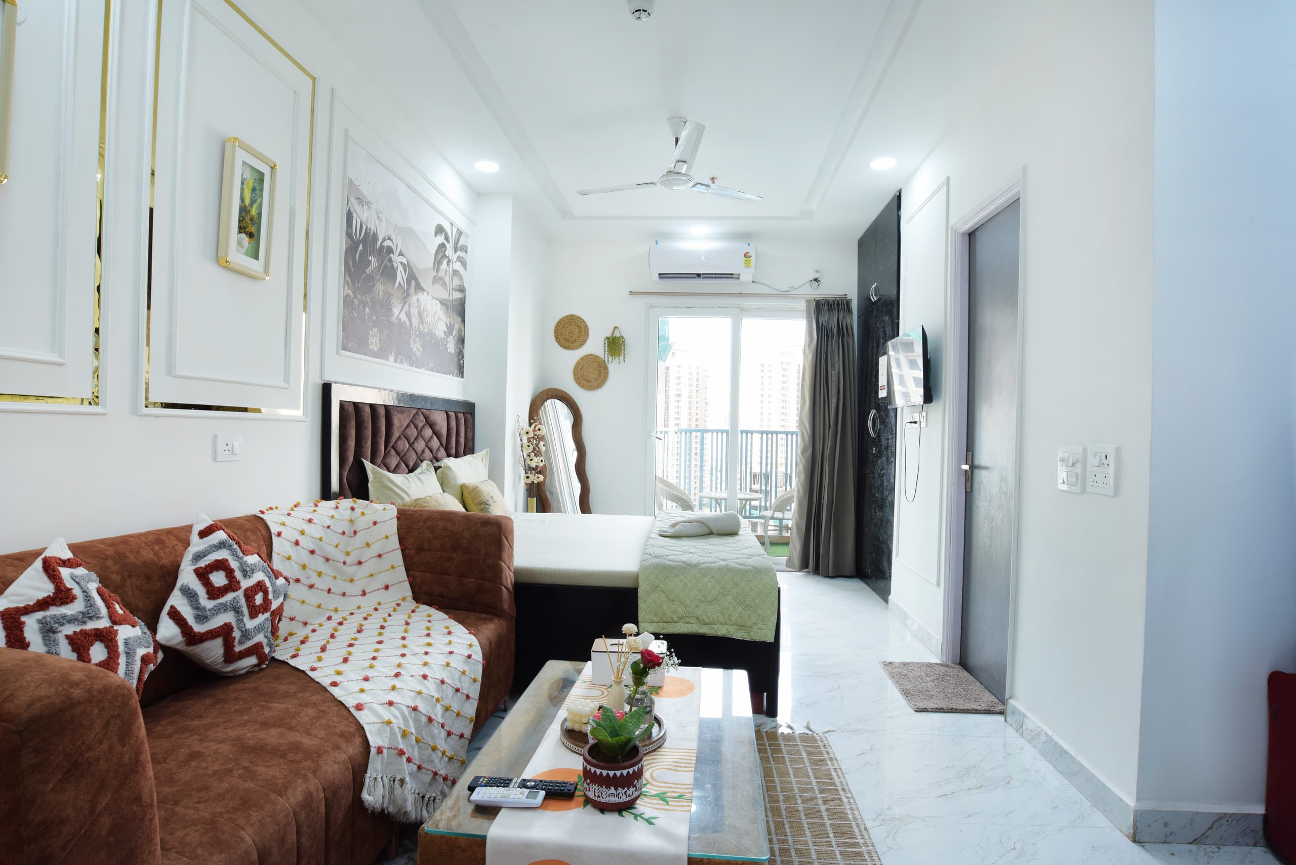 Luxury Studio Apartment | Boho Theme - Tap to explore photos