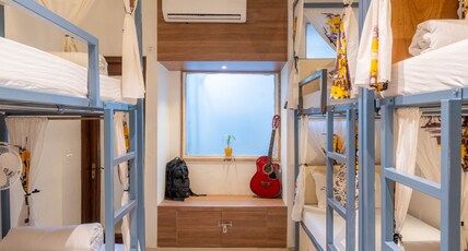 Moustache Delhi| Rooms and Dorms Room Type - Bed in 8 Bed Mixed AC