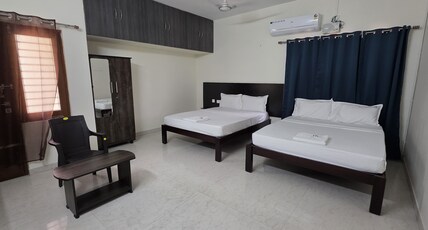 RJ Residency Srirangam Room Type - FOUR PERSON AC ROOM