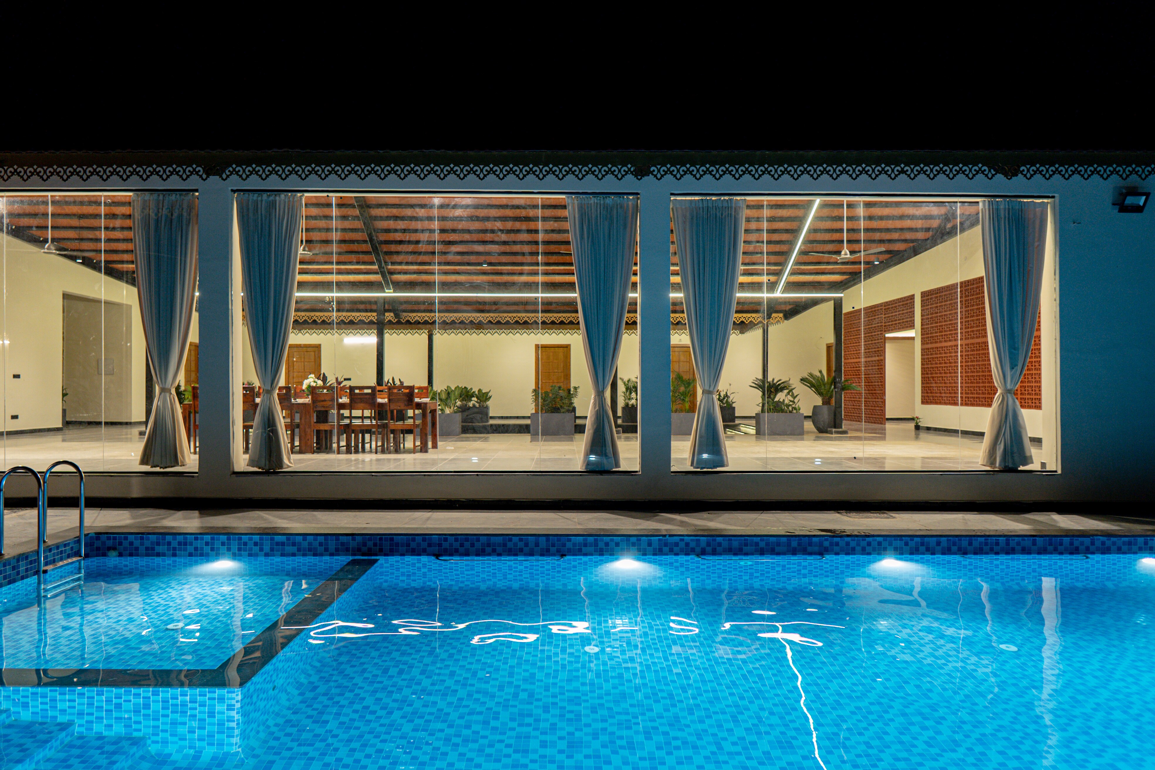 The Verandah by Homeyhuts - 6BR Farm stay with Poolside Raindance - Tap to explore photos