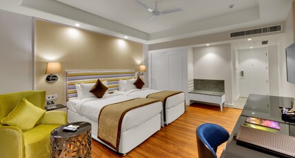 Amanora The Fern Pune, Series by Marriott Room Type - Winter Green, Guest room, 2 Twin, City view, Balcony Amanora The Fern Pune, Series by Marriott Room Type - Winter Green, Guest room, 2 Twin, City view, Balcony