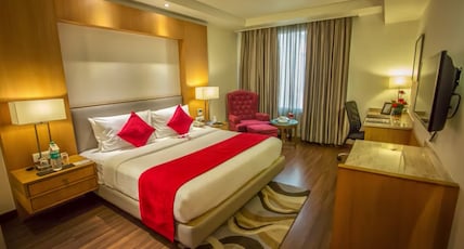 Sarovar Portico Jalandhar Room Type - Deluxe Room - 1 Double Bed 26SQM Free WiFi and Cubicle Washroom Sarovar Portico Jalandhar Room Type - Deluxe Room - 1 Double Bed 26SQM Free WiFi and Cubicle Washroom