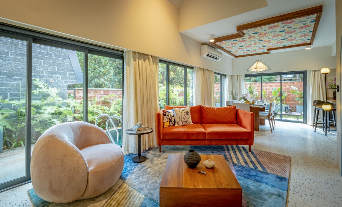 Hireavilla | Zaia - 3BHK with Private Pool in North Goa - Tap to explore photos