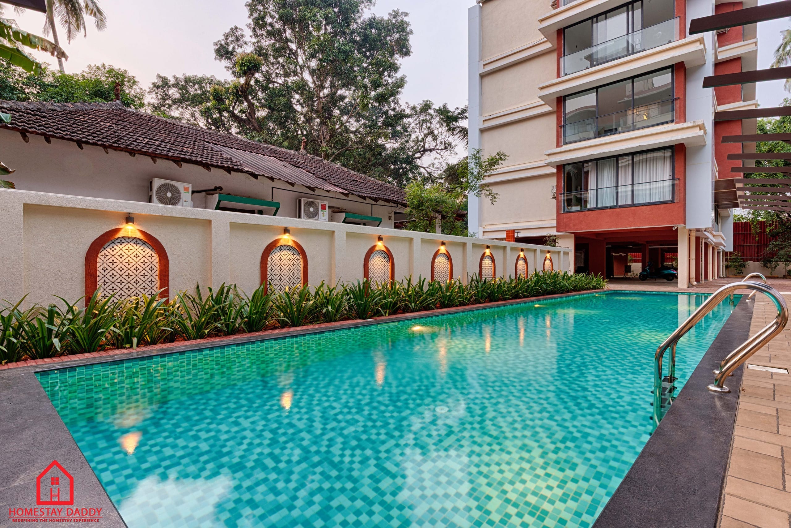 Nostalgia 3BHK Jacuzzi Baga Beach 3KM By Homestay Daddy - Tap to explore photos