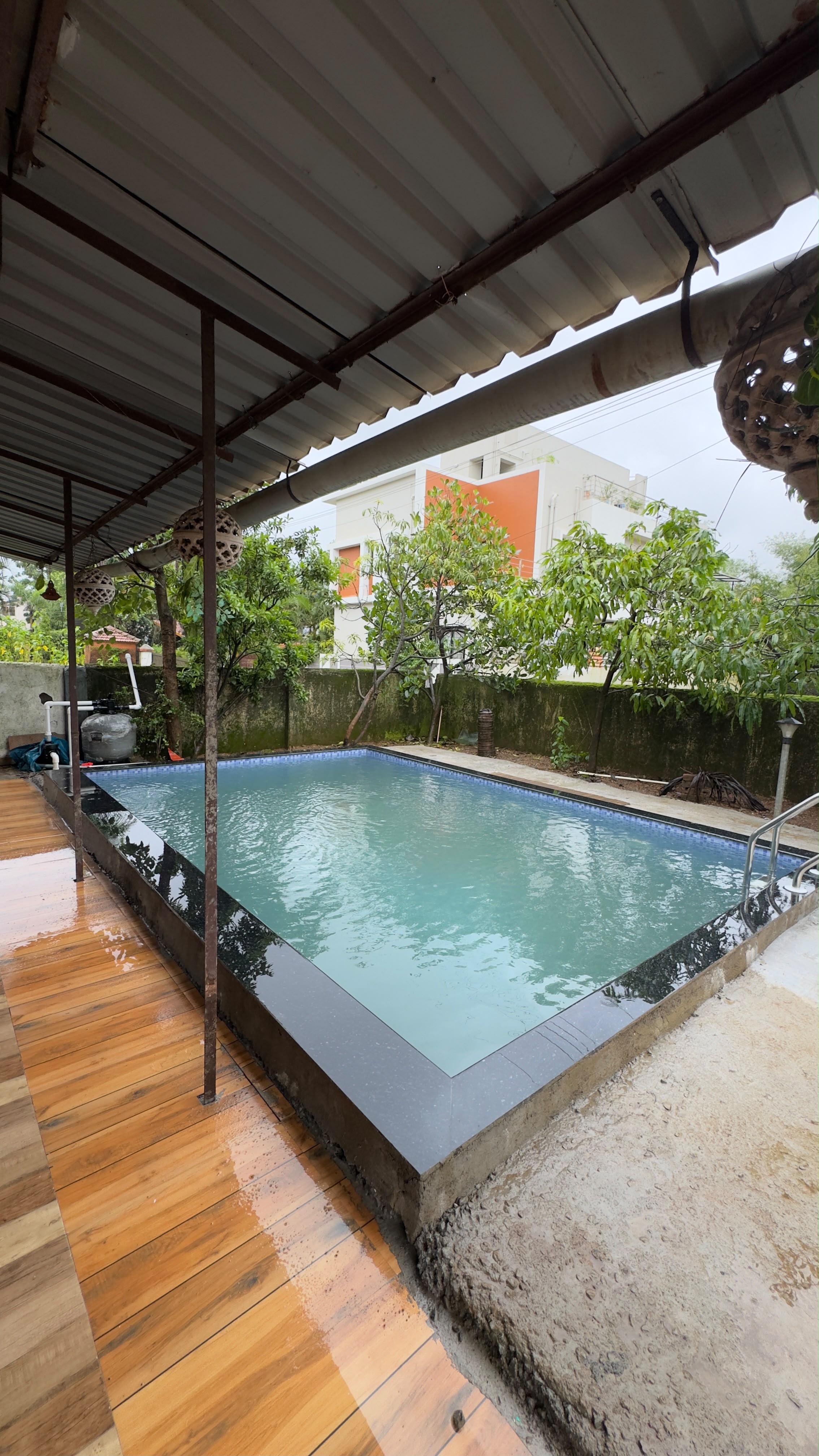 1BHK Party house with private pool - Tap to explore photos