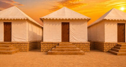Desert Popular Resort & Camp Room Type - Desert golden luxury family tent Desert Popular Resort & Camp Room Type - Desert golden luxury family tent