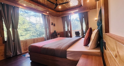 Getaway Stays Manali | River-view Rooms Room Type - Hilltop Room with River and Mountain View