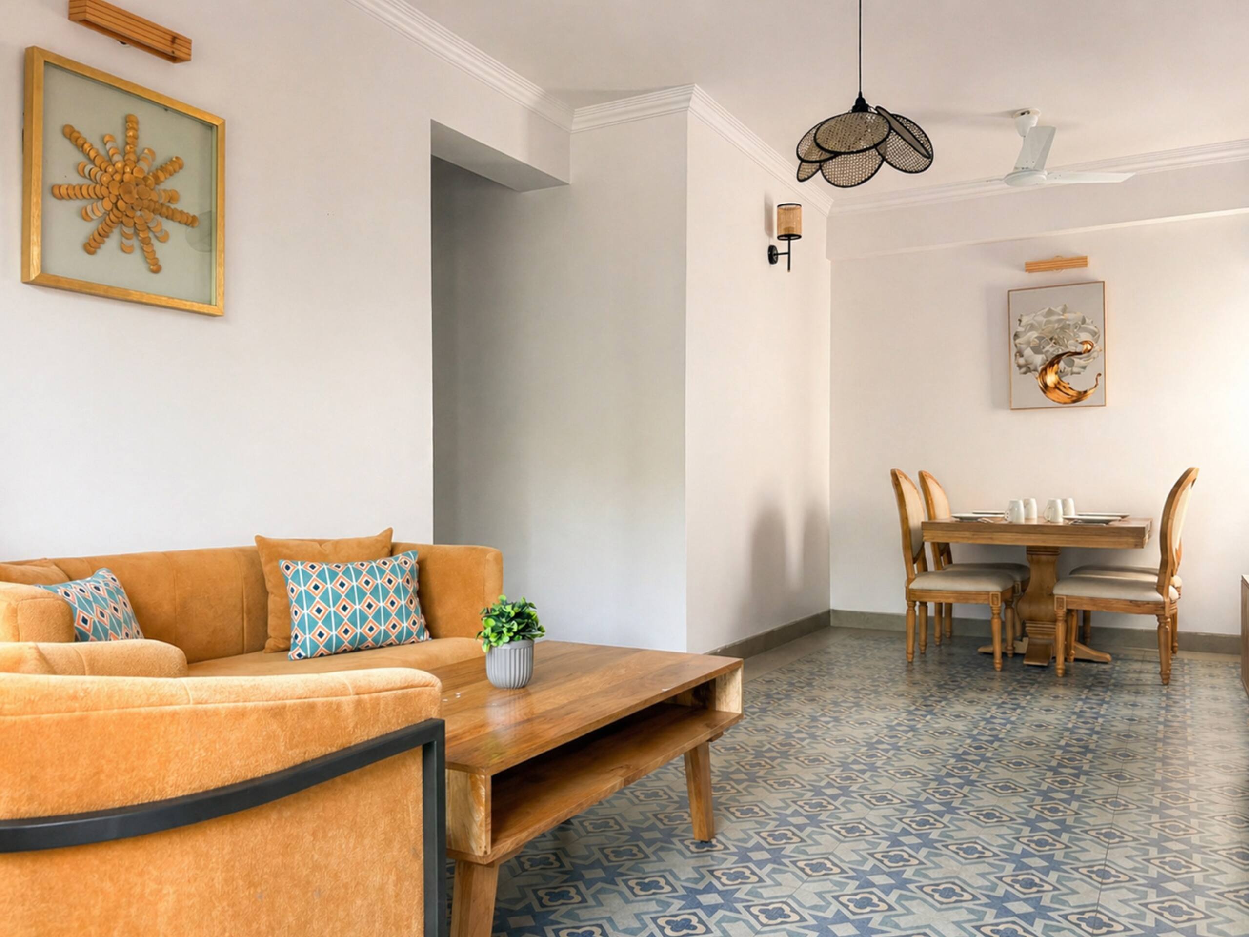 ARA (101) - 2BHK Apartment, Balconies & Pool, Assagao - Tap to explore photos