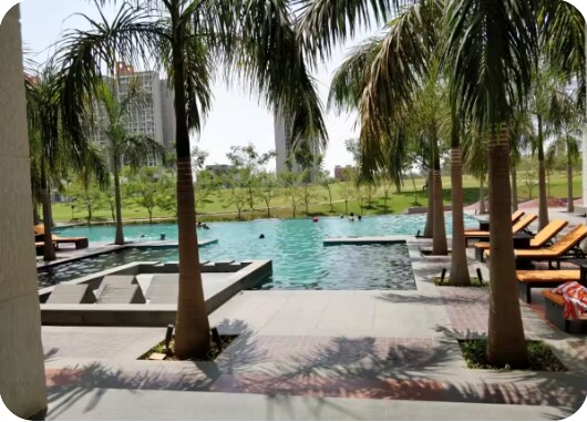 2BHK Golf View : Premium Golf Course View Apartment - Tap to explore photos