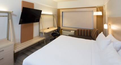 Holiday Inn Express Rochester Hills Room Type - 1 King Bed Standard Walkin Shower