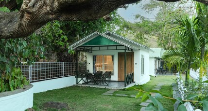 MGM Whispering Winds Yelagiri Room Type - Private Cottage - King Bed - Pool view - Sitout