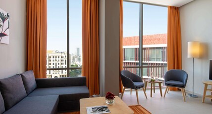 Adagio Doha Room Type - One Bedroom Apartment ,1King size bed and 1 Single sofa bed