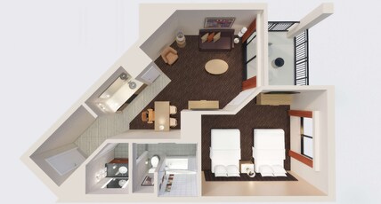 Embassy Suites Phoenix - Scottsdale Room Type - 2DB BED GOLF MOUNTAIN VIEW