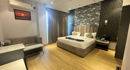Hotel Azul Ganga @ 200m from ISBT Rishikesh Room Type - Deluxe AC Room With Balcony