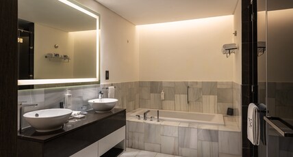Th8 Palm Dubai Beach Resort Vignette Collection Room Type - 1 Bedroom Suite Dining Kitchen Sofabed Garden Access Th8 Palm Dubai Beach Resort Vignette Collection Room Type - 1 Bedroom Suite Dining Kitchen Sofabed Garden Access