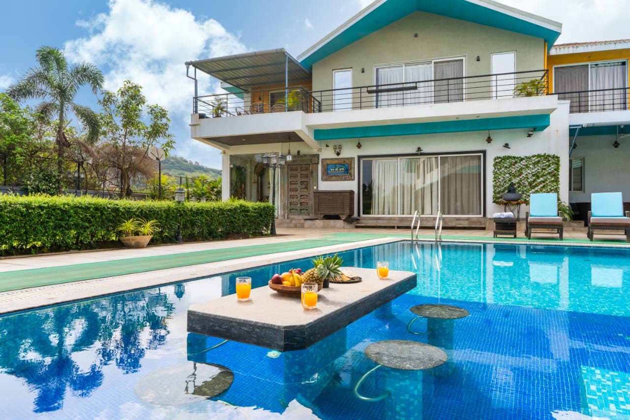 Karhan 3BHK Luxury Villa with Pvt Pool - Tap to explore photos