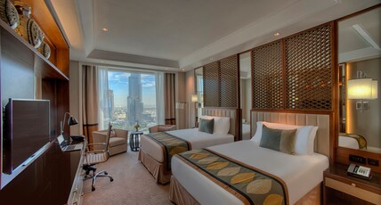 Taj Dubai Room Type - Taj Club Room Burj View Twin Bed