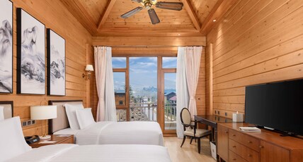 Swissotel Resort Changbaishan Room Type - Swiss Family Villa with 1 King Size Bed and 2 Single Size Beds, Mountain View Swissotel Resort Changbaishan Room Type - Swiss Family Villa with 1 King Size Bed and 2 Single Size Beds, Mountain View
