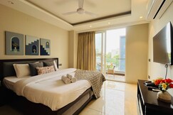 BluO 1BHK Suite - Balcony, Lift, Gym, Parking