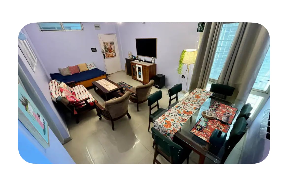 Aesthetic 2BHK near aashima mall - Tap to explore photos
